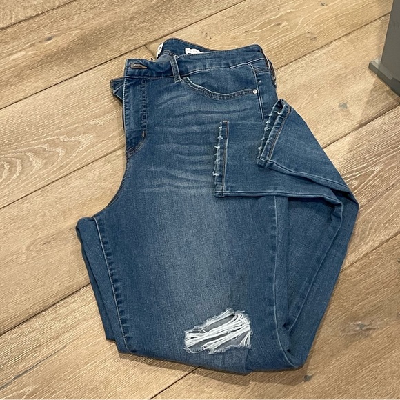 Frayed Jeans High Rise Skinny in 32 - Picture 2 of 5